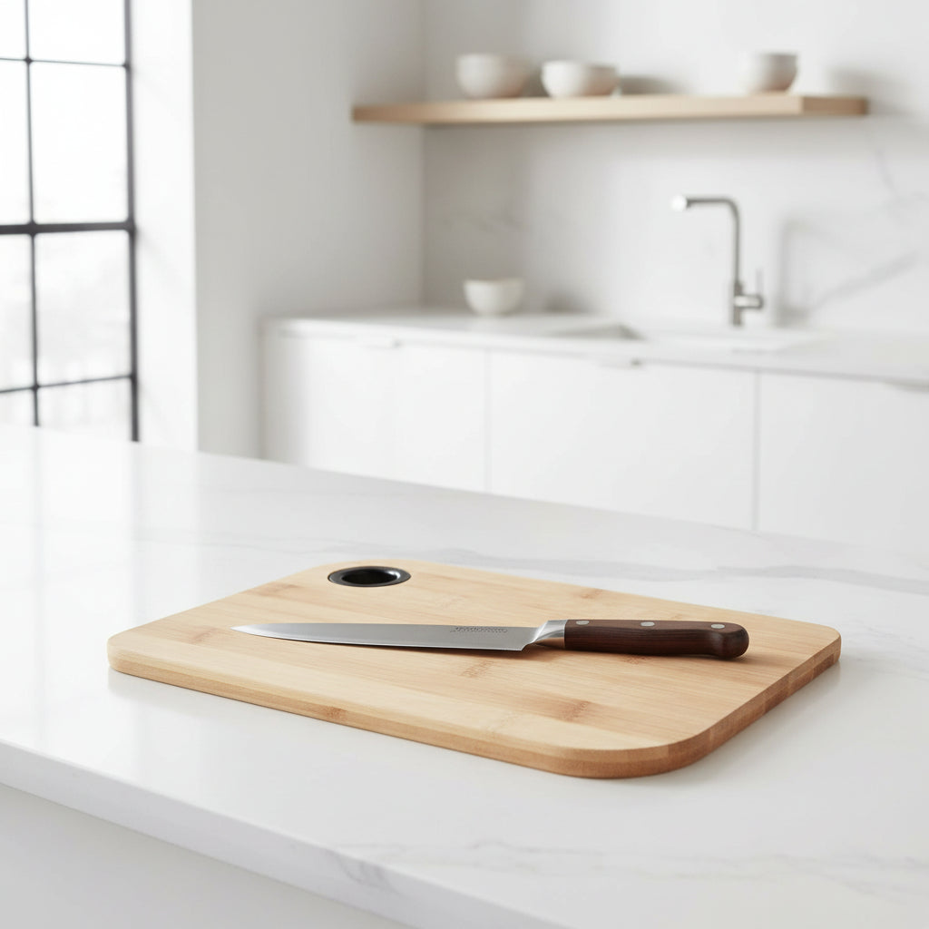 bamboo cutting board 24.5 x 17.5 cm eco-friendly kitchen board
